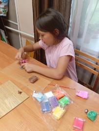 Лепим из теста.