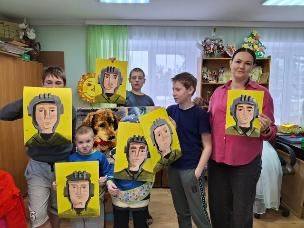  Рисуем портреты танкистов.         